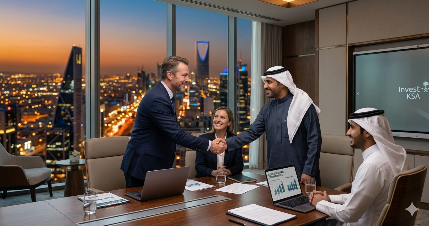 اجتماع مستثمرين أجانب مع شركاء سعوديين في الرياض